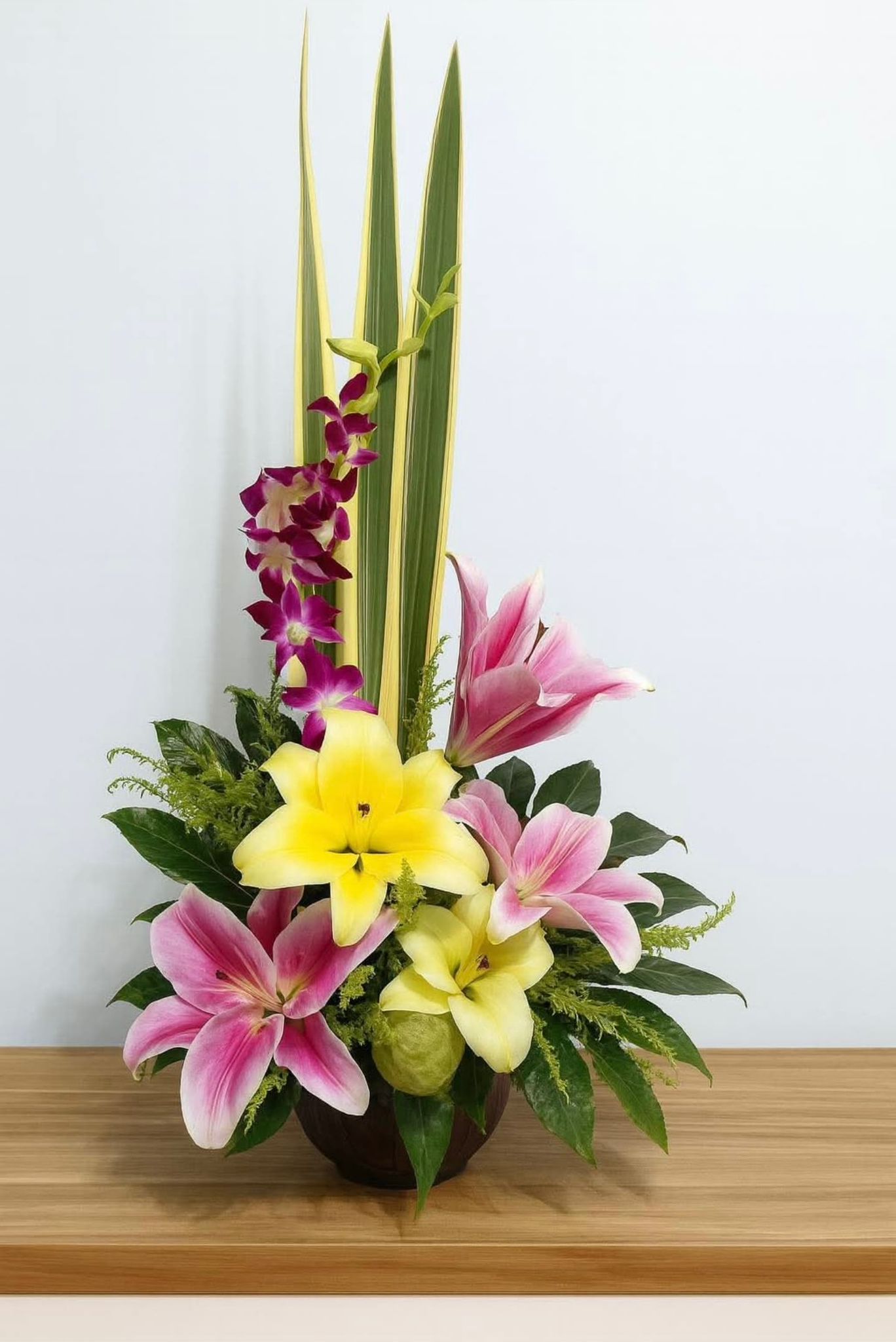 Mixed Tropical Flower Arrangement