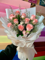 soft pink rose bouquet
